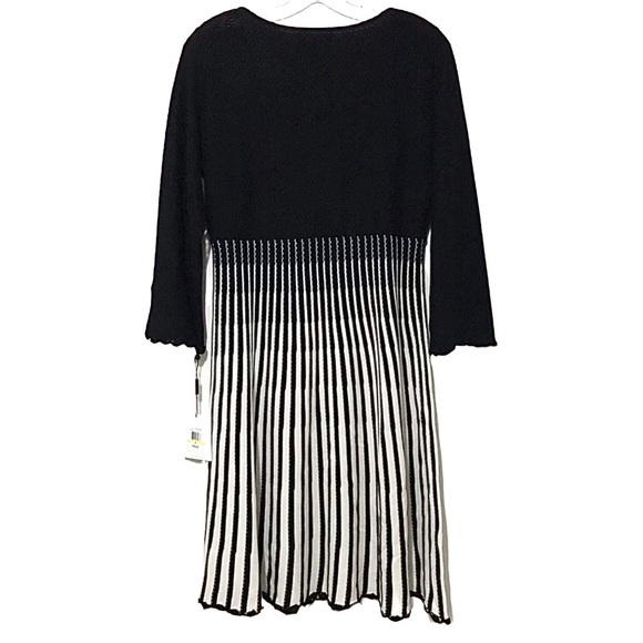 Calvin Klein Black and White Striped Dress - Picture 3 of 6